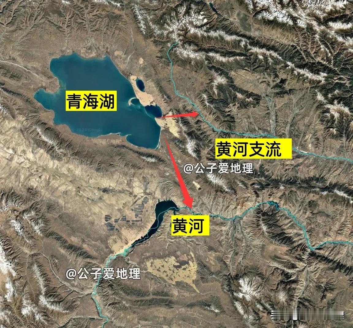 每年增加4个西湖的水量，青海湖连续扩大20年，未来它是否会冲进黄河？一个看似