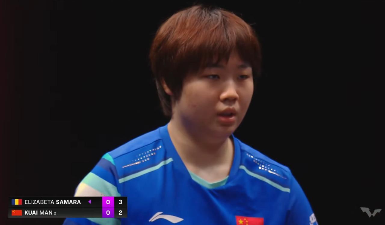 蒯曼和撒马尔打的啥球？第一局几乎没有相持。蒯曼出师不利，开局被撒马尔打了