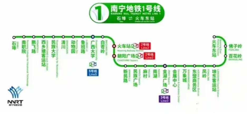 南宁：从零起步，领跑少数民族自治区地铁时代2016年，南宁地铁1号线如巨龙般