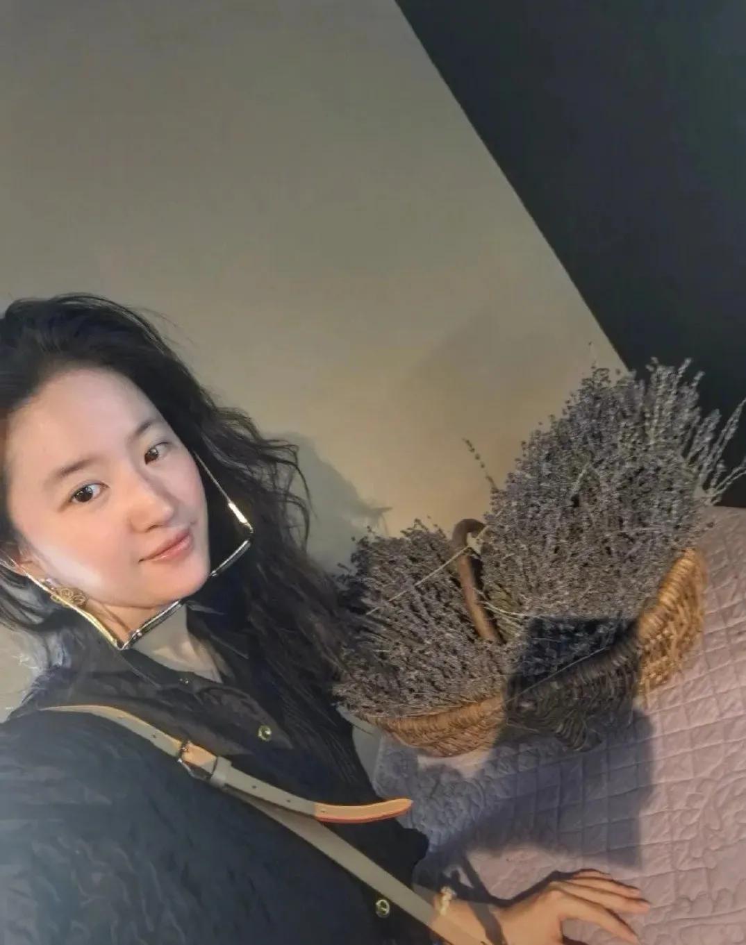 有几个女明星敢和她一样？还真是有颜任性啊！37岁刘亦菲最新的晒出的全素颜
