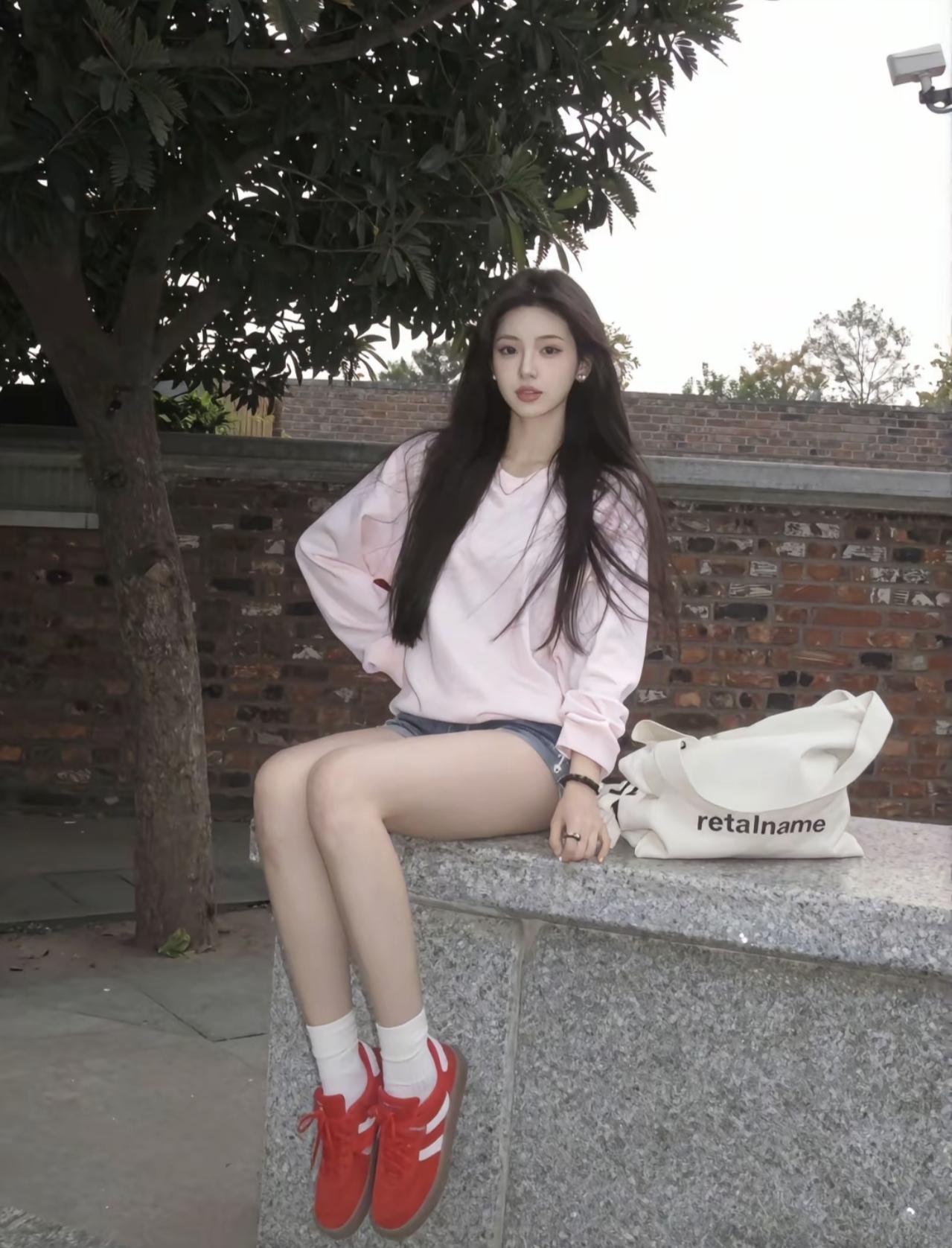 初秋的风，粉色的衫，随手拍都是松弛的氛围感