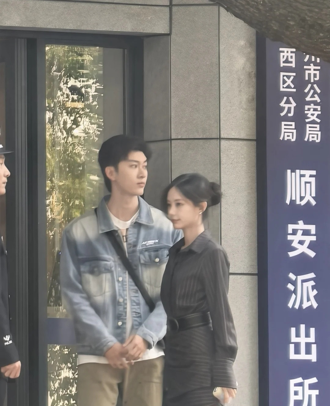 偶遇李一桐拍戏