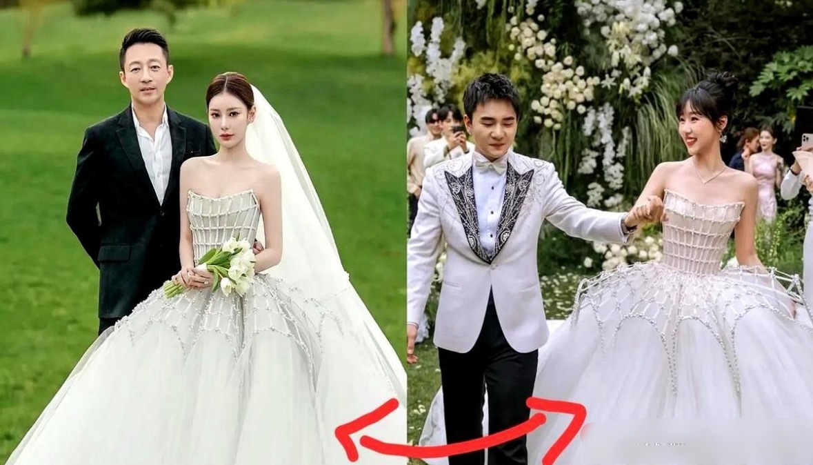 马筱梅后槽牙都要咬碎了，自己精心挑选的婚纱跟前夫徐老师婚礼上的一样​​​