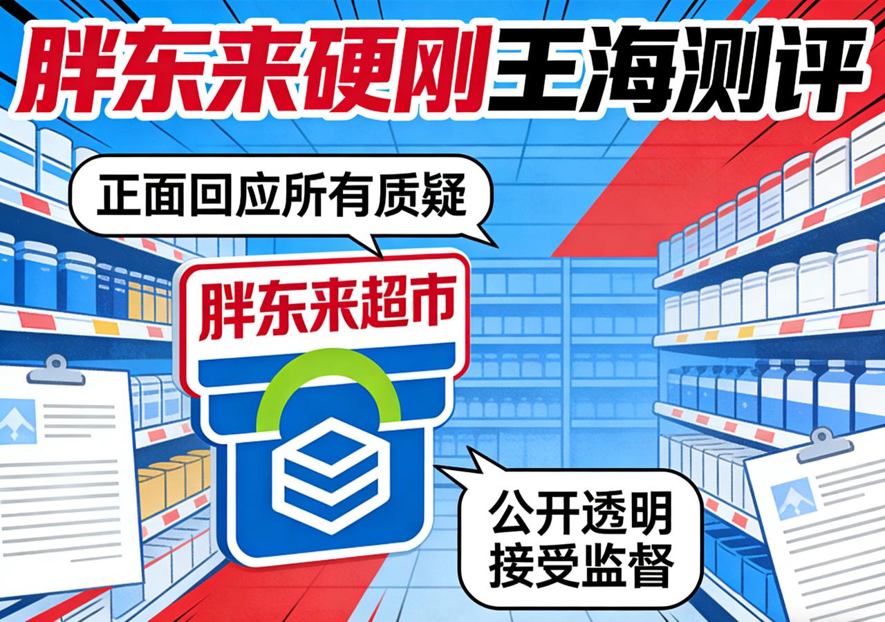 还是胖东来有底气，直接硬刚王海测评，而且有理有据，处理的非常专业，完全不像其他企