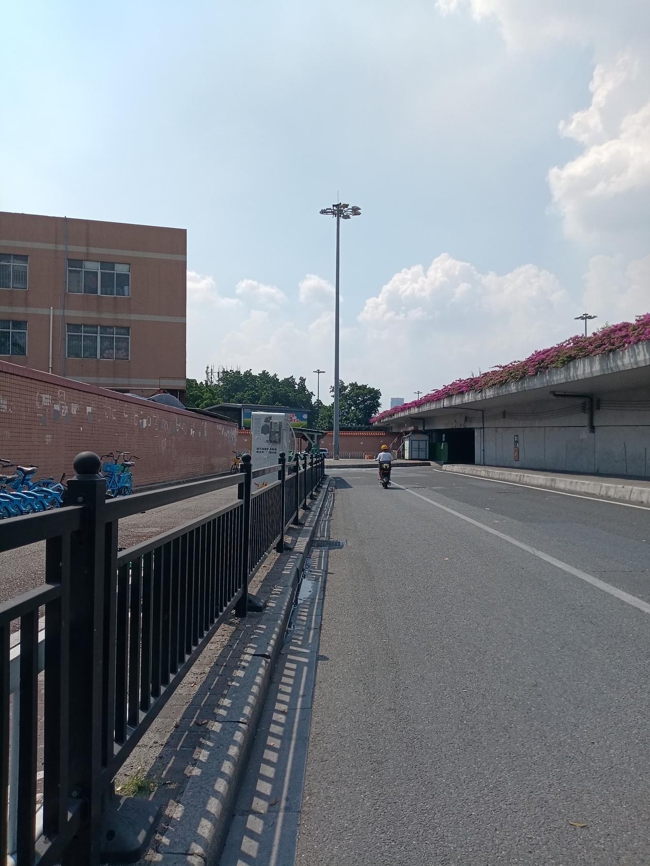 广州海珠区新滘西路中大布匹市场路段，道路上面都看不到几个人了，好多人都去外面，外