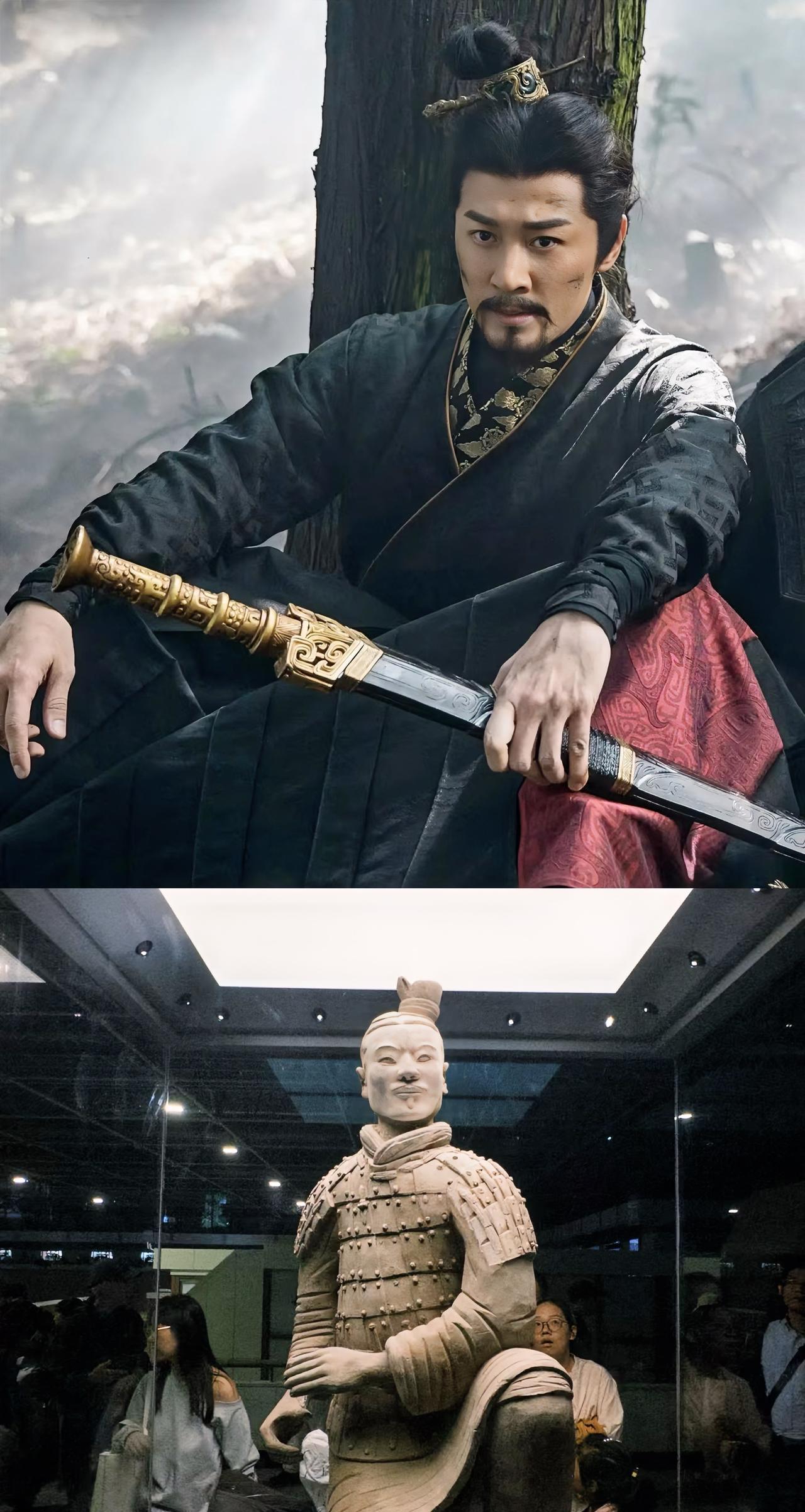 看《寻秦记》时，你肯定吐槽过林峰这秦王发型扎歪了。但你骂错了。剧组照着兵马俑