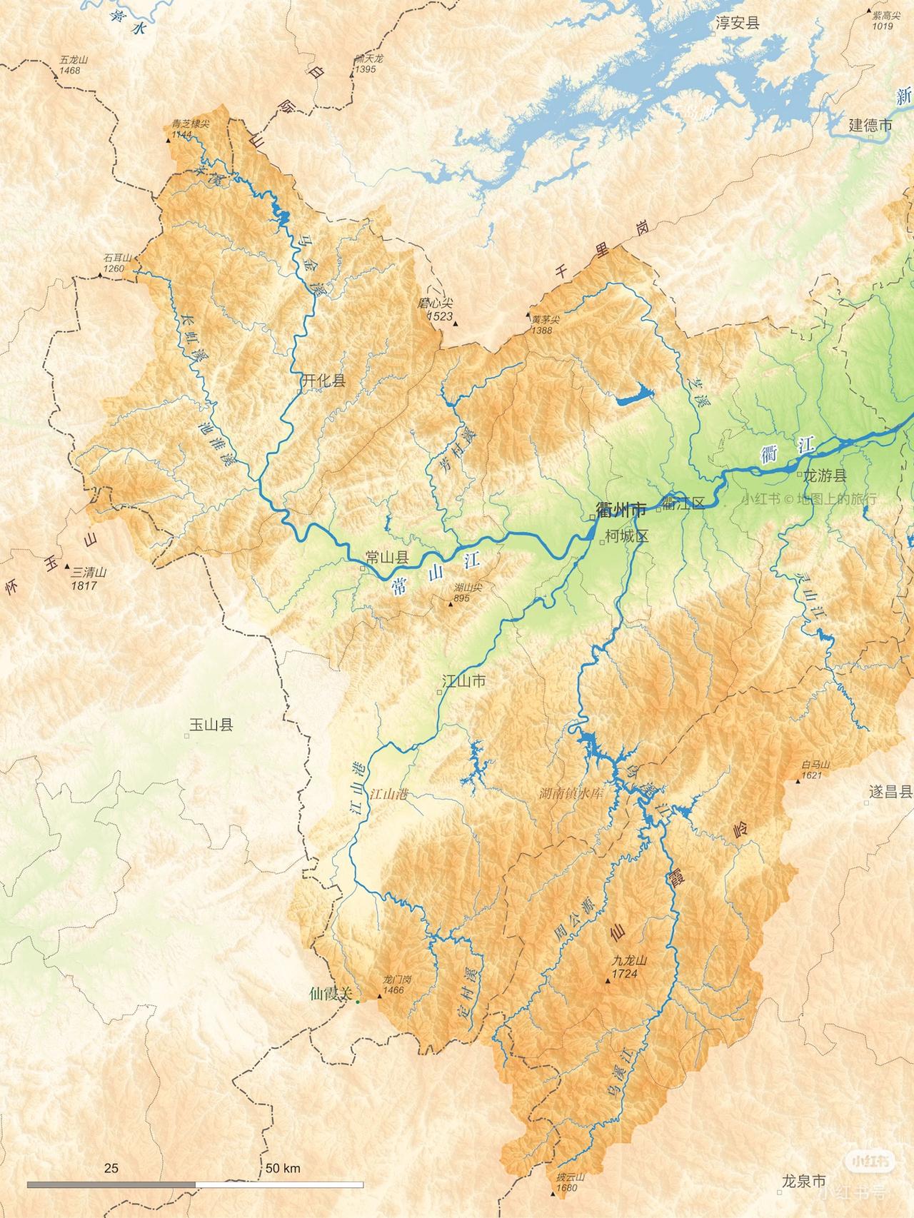 兰江也只是整条河最后一段：流域内的金华，衢州，义乌，横店这些名字，想必也并不算陌