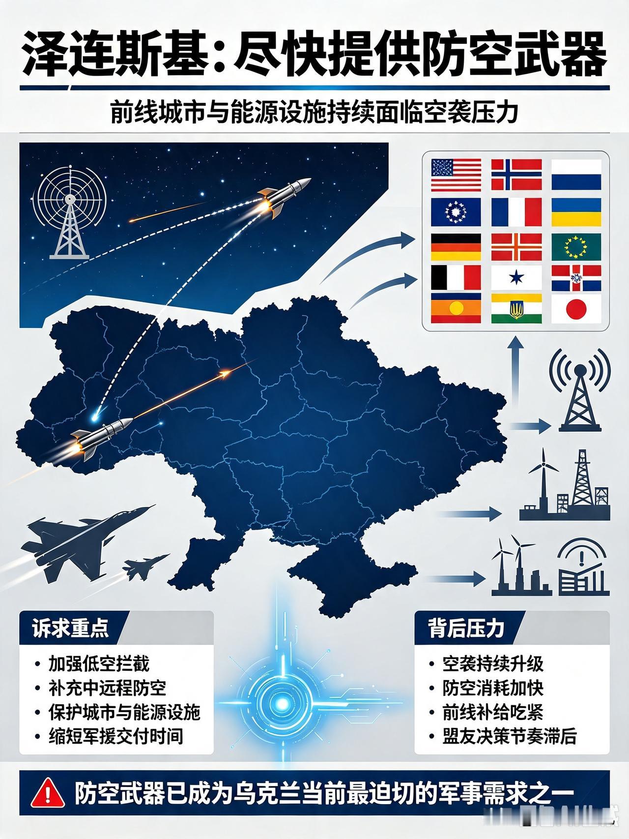 乌克兰被打的太狠了，像极了小孩子打不过回家喊妈妈，泽连斯基喊话西方盟友，要尽快提