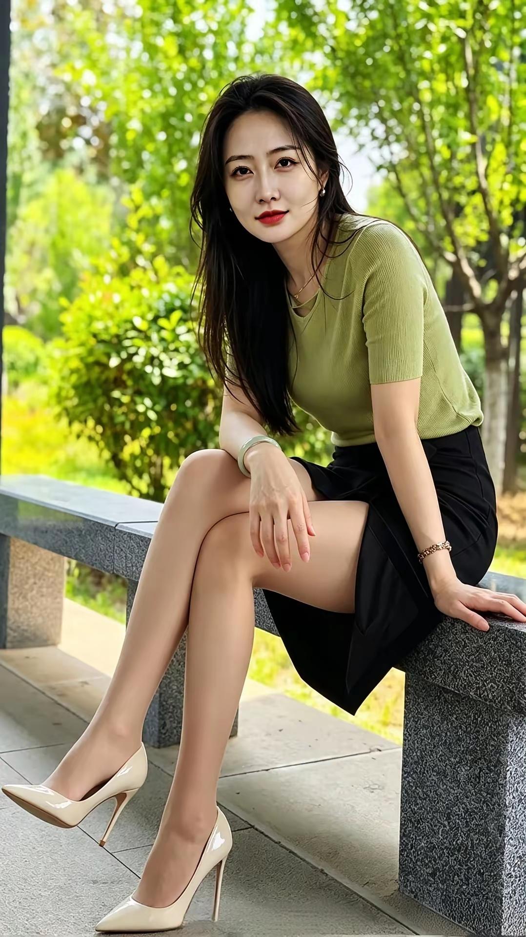 姐姐今天穿这身好看吗？