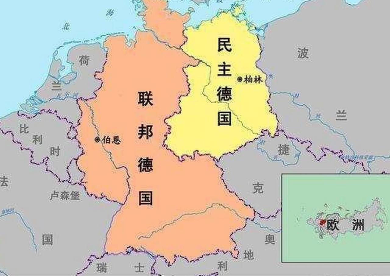 1990年德国统一，不是两国商量对等组建新国家，而是东德通过宪法，主动解散自己，