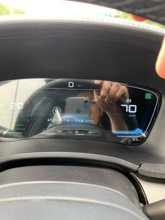 油耗真爽油耗真心不错5.12提的开了4天目前跑了150公里市区满油满电