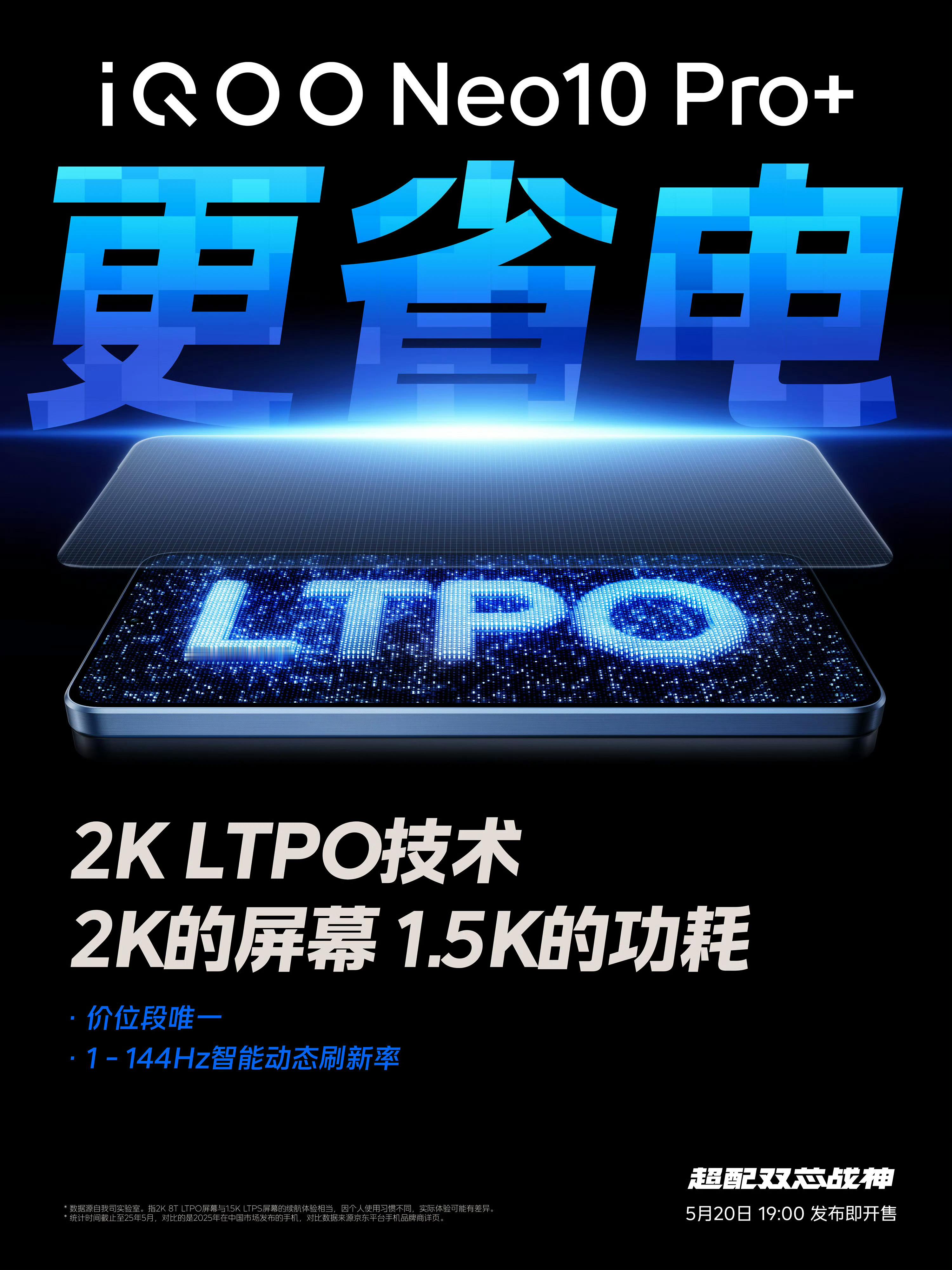 iQOONeo10Pro+这屏幕可以，2KLTPO技术，144Hz刷新率，