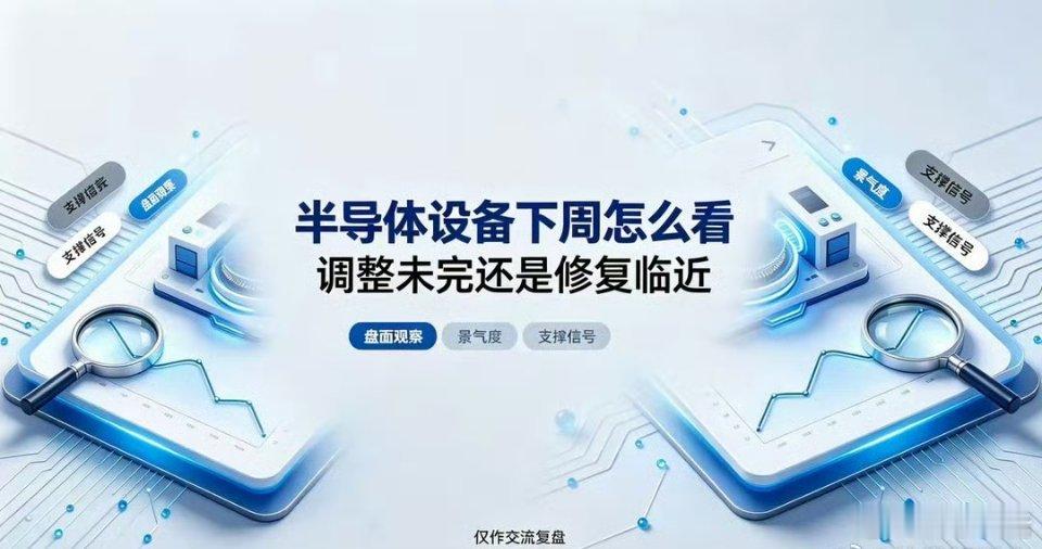 下周半导体设备走势：震荡为主，景气逻辑没变本周半导体设备整体走的是缩量整理节奏，