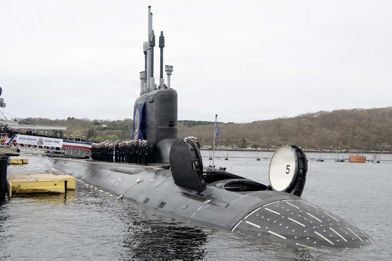 2026年4月25日，美国弗吉尼亚级快速攻击核潜艇“爱达荷”号（SSN799）