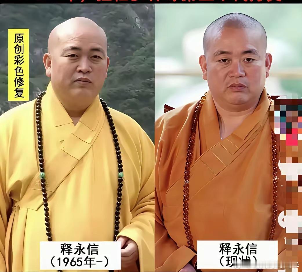 看看释大师早年和现在的照片对比有心的人就能发现面相的区别早年时还是有着慈悲的面相