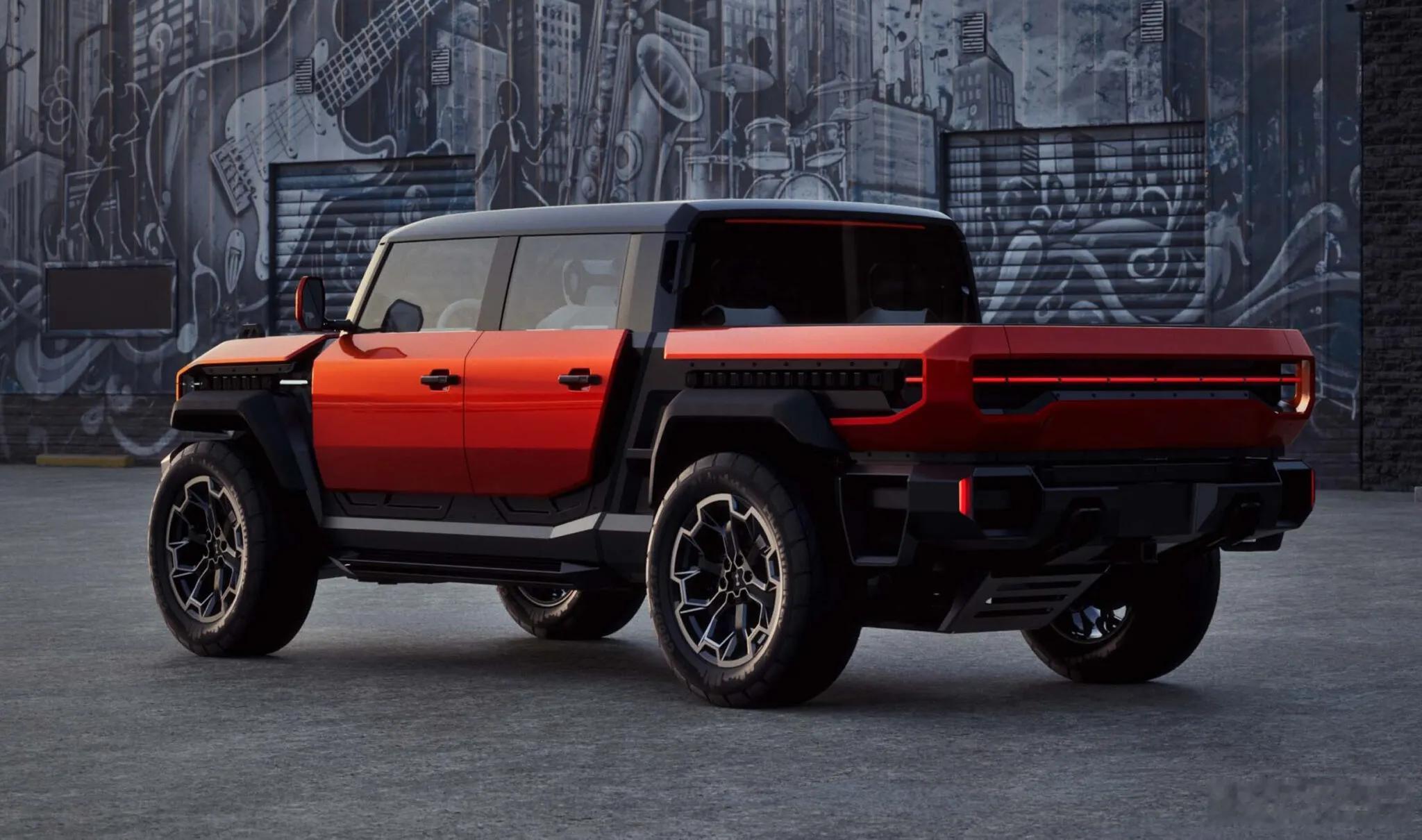 名车志新闻【GMC发布HummerX概念车：承认现行悍马EV太大太贵】GMC