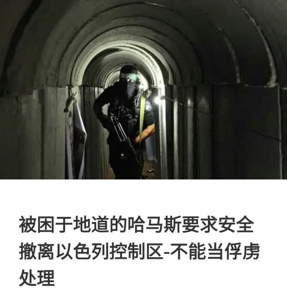 加沙还剩下最后200名哈马斯，被包围在地道内无法撤出，以色列提出条件，不接受就全