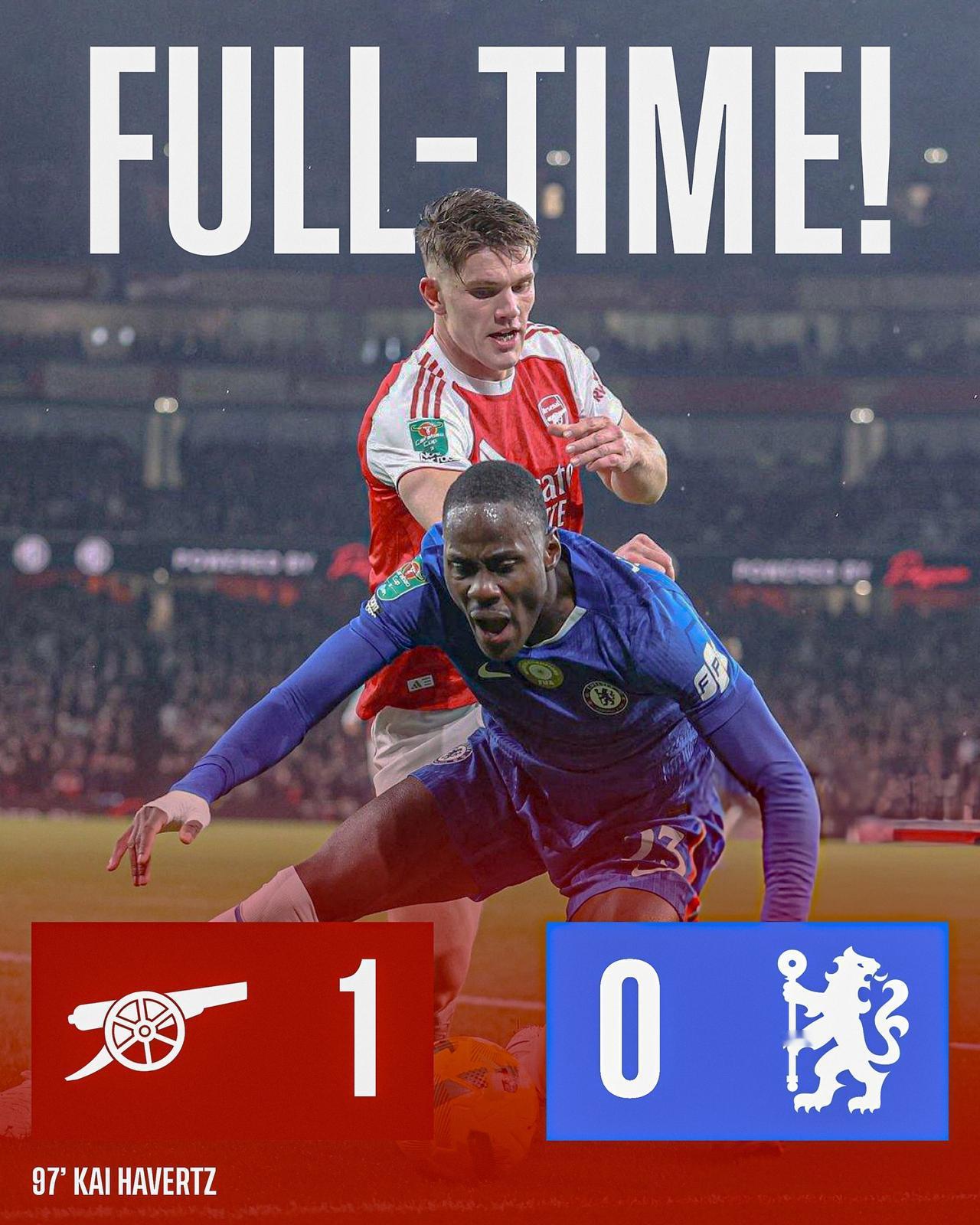 阿森纳已达0.5冠！联赛杯半决赛第二回合，阿森纳祭出了防守大法，1-0气走了切尔