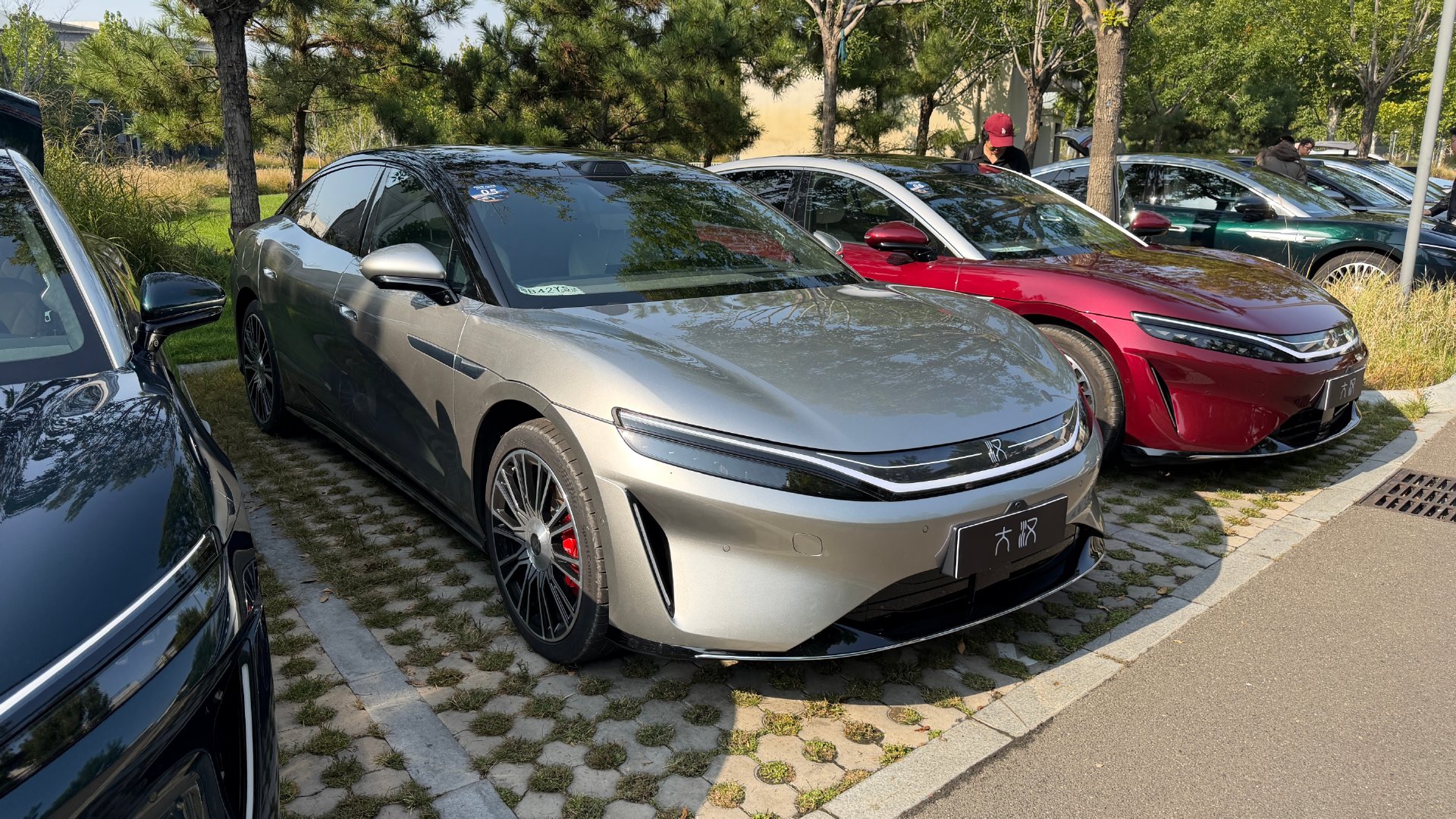 各种颜色的比亚迪大汉，还有图五这种大饼圈的哪个颜色显好？​