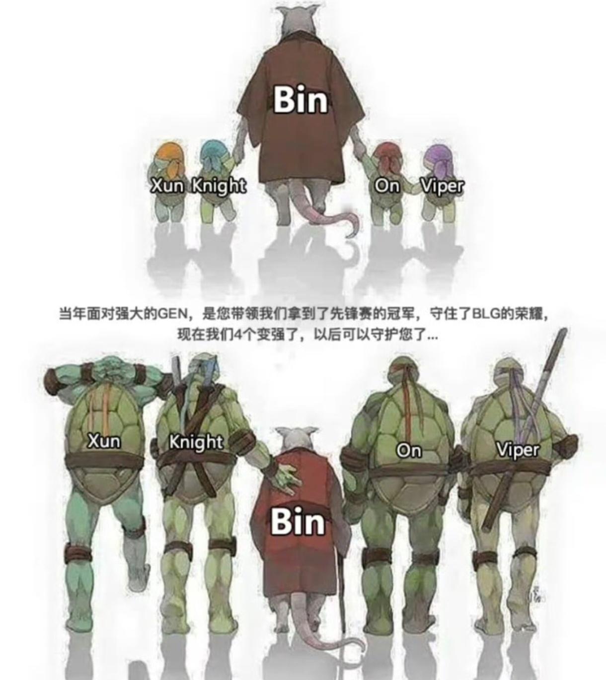 BLG的真粉絲不會去責怪bin，反而會感謝bin一直以來做的一切。。。Daeny