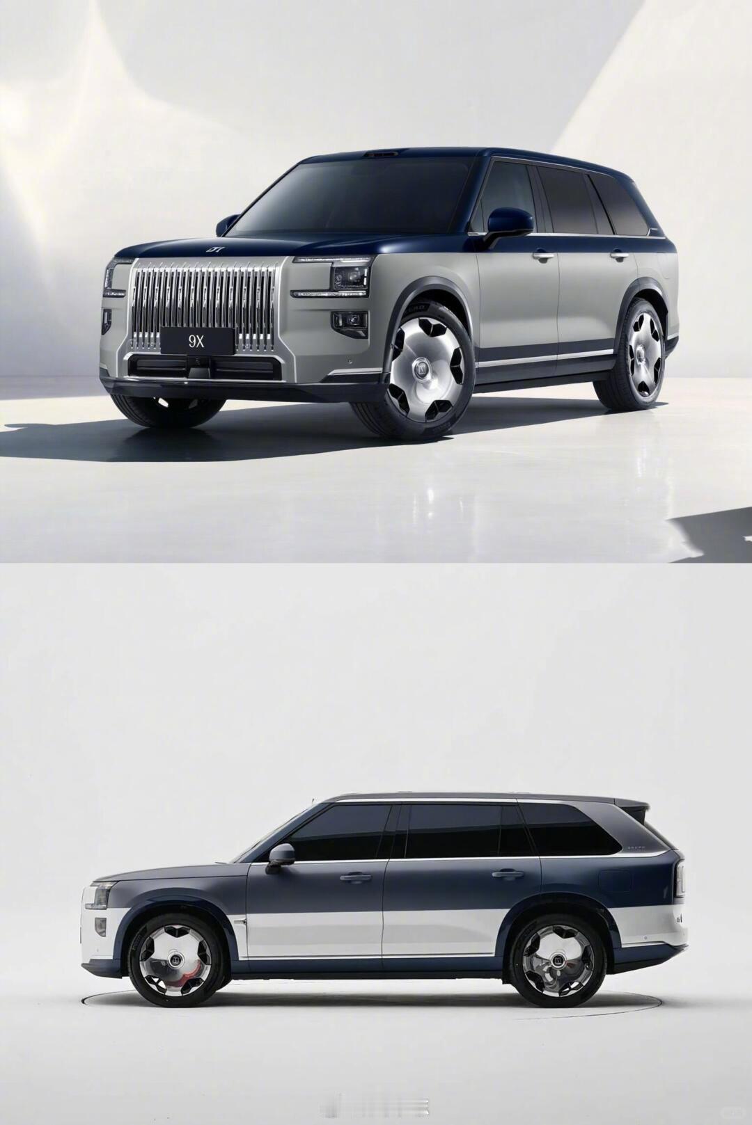网友做的双拼色9X，感受一下效果尊不尊？[思考]极氪9x重新定义旗舰suv​​