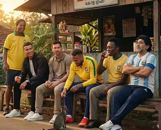 小罗来了，谁最应该先让座？历史巨星包括三大球王都已经坐好了，以上5个人谁该让座呢