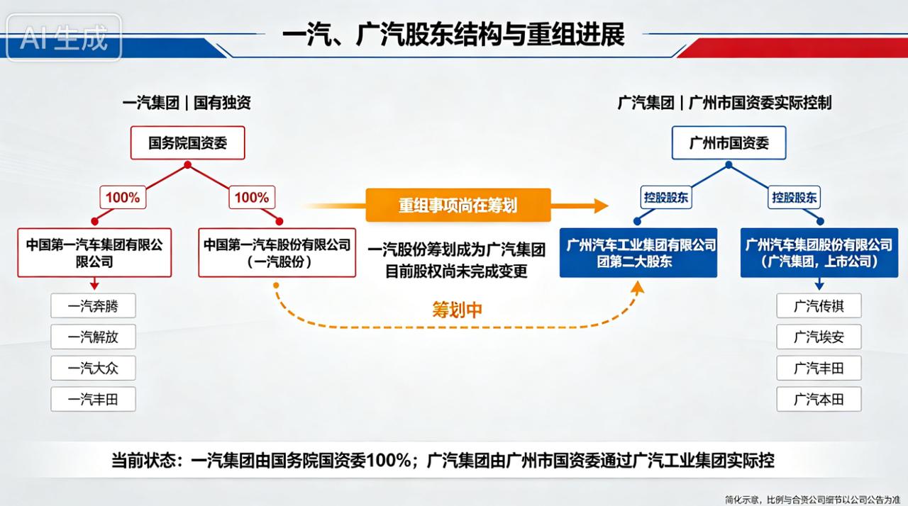 一汽将成为广汽第二大股东，有多少话语权？打不过怎么办？那就联手呗。国有汽车集