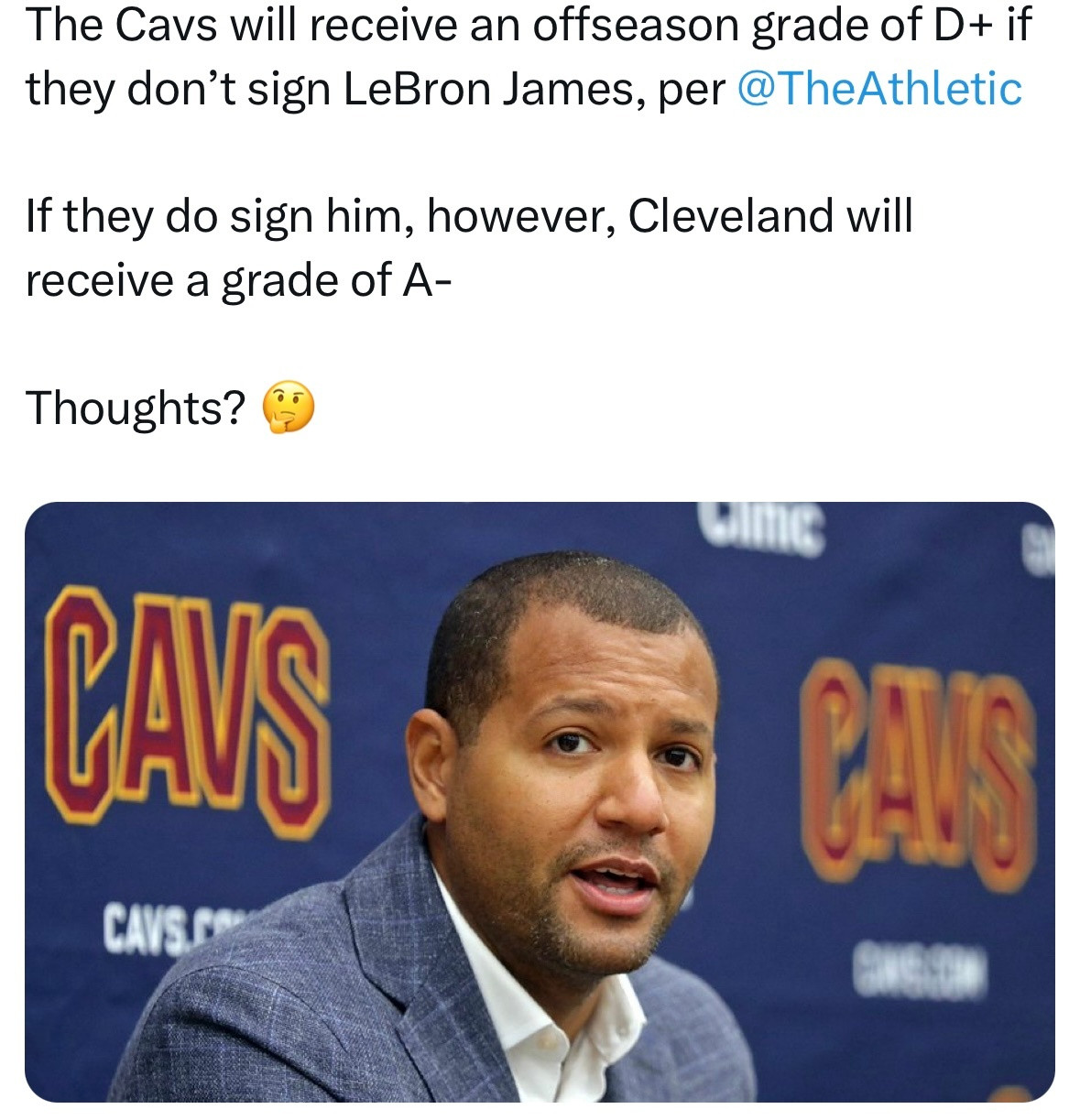 TheAthletic：如果骑士队没能签下勒布朗·詹姆斯，球队这个休赛期操作评