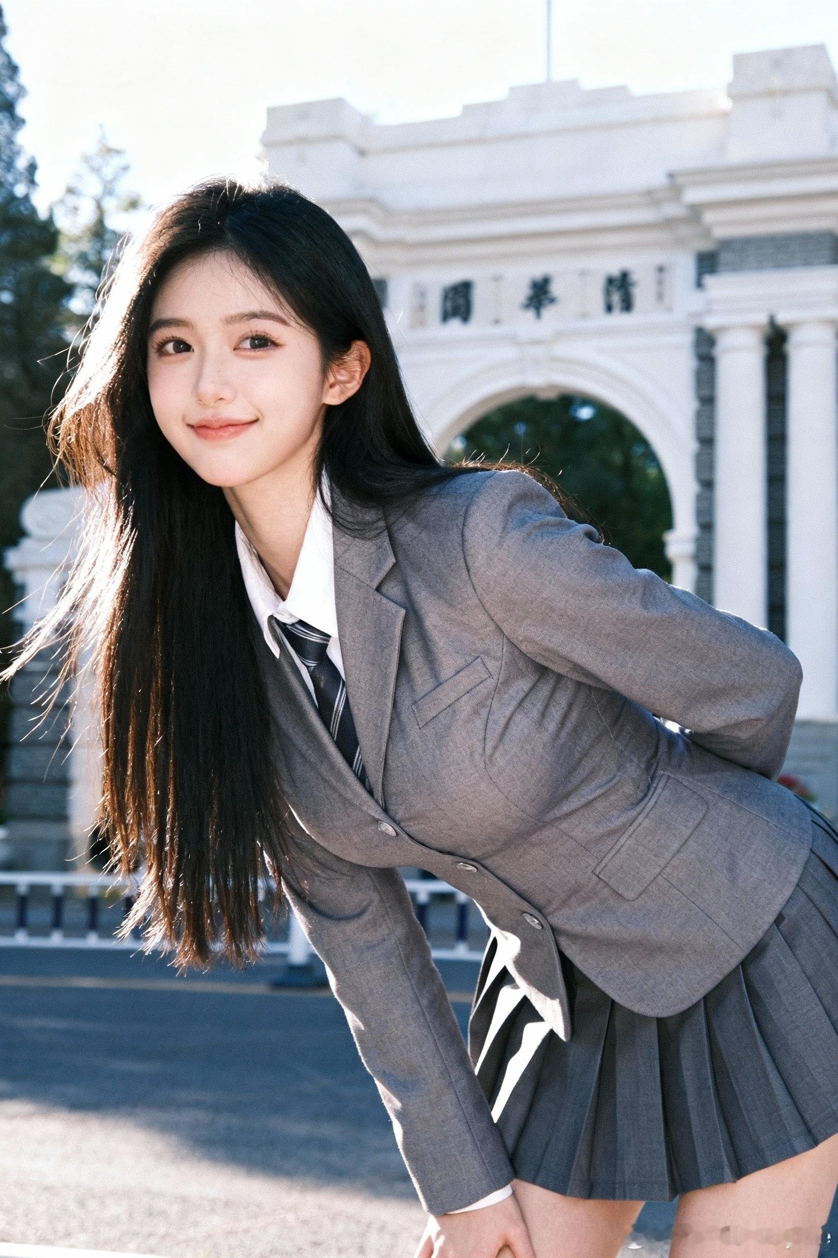 有点学院感了～校服girl出没请注意！清华大学上次的图片了，这里是打卡的好地方！
