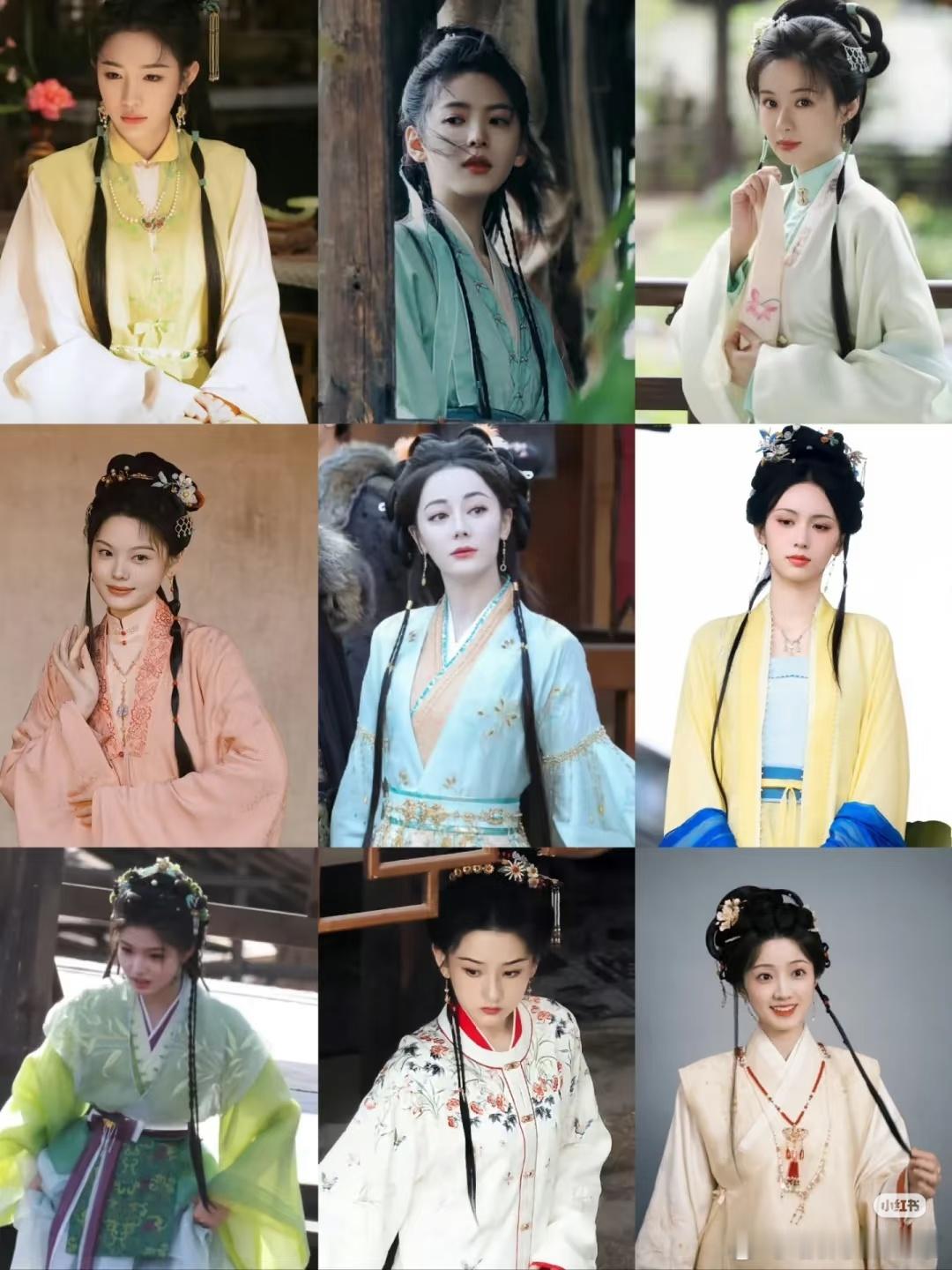 待播古装剧女演员发辫造型，还是小花好看，又灵又颇有古韵​​​