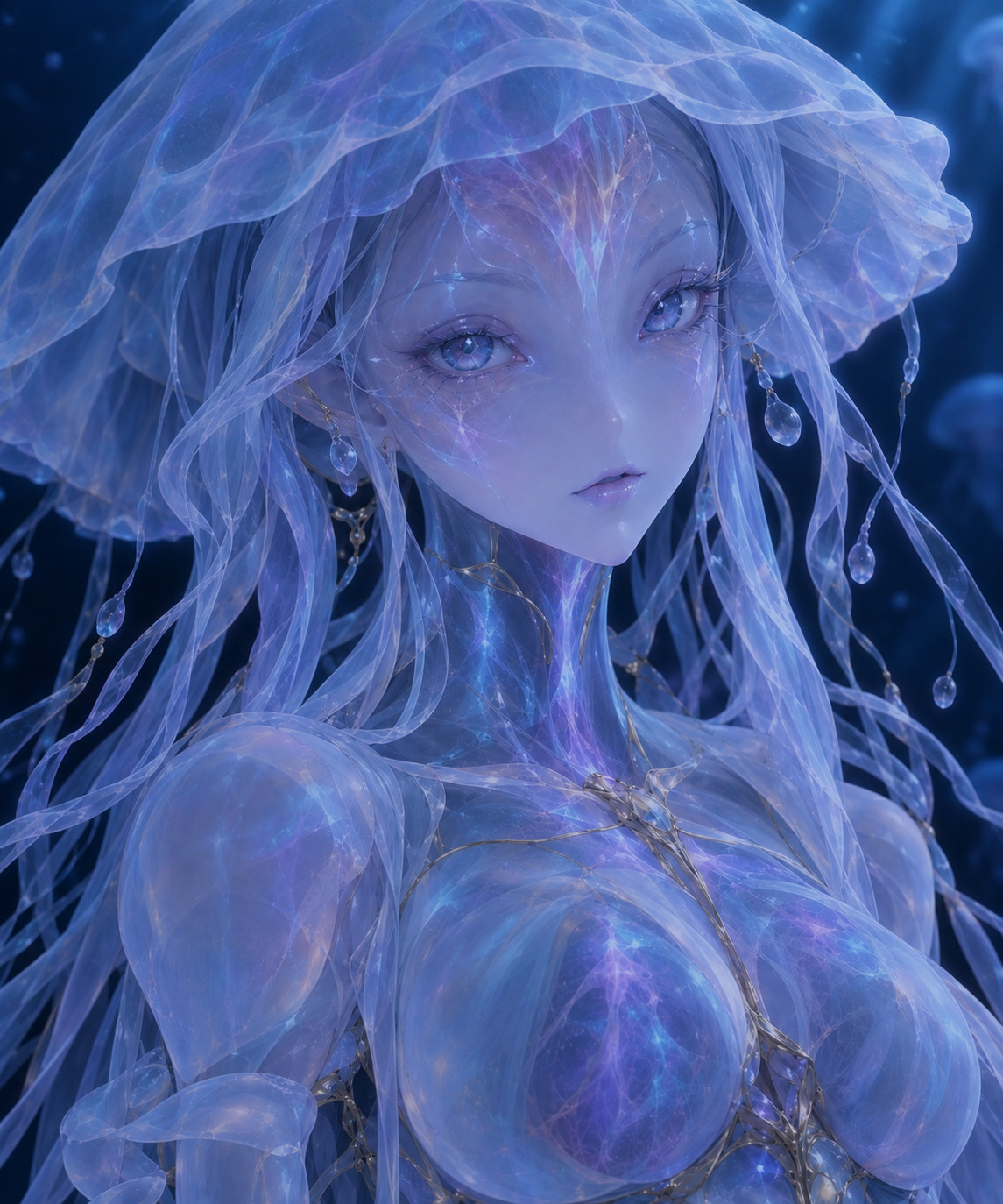 水母姐姐的特写是这样的人物详细→​​​