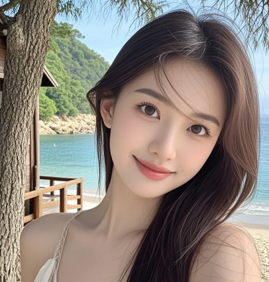 在这个夏天，让海滩见证我最美的笑容和青春。