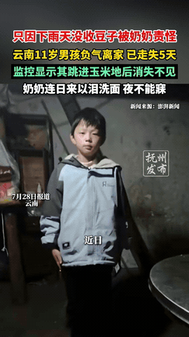 担心的事情还是发生了！云南昭通，11岁男孩因为忘了帮奶奶收豆子，被奶奶痛骂，一赌