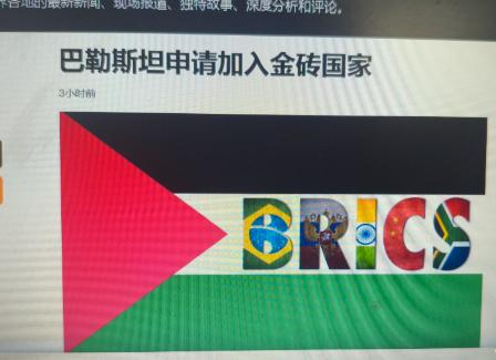宁可拜错神，不要跟错人。巴勒斯坦趁着157个国家承认他的热度，转头就申请加入金砖