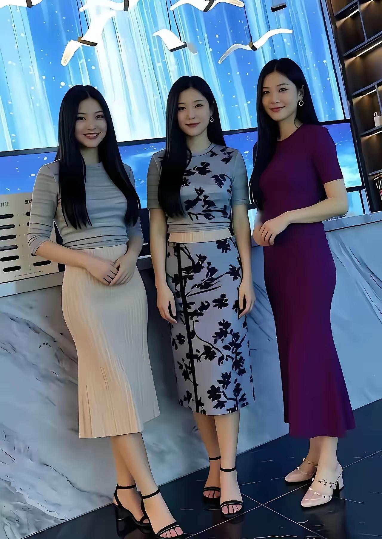 三位美女，谁最漂亮？