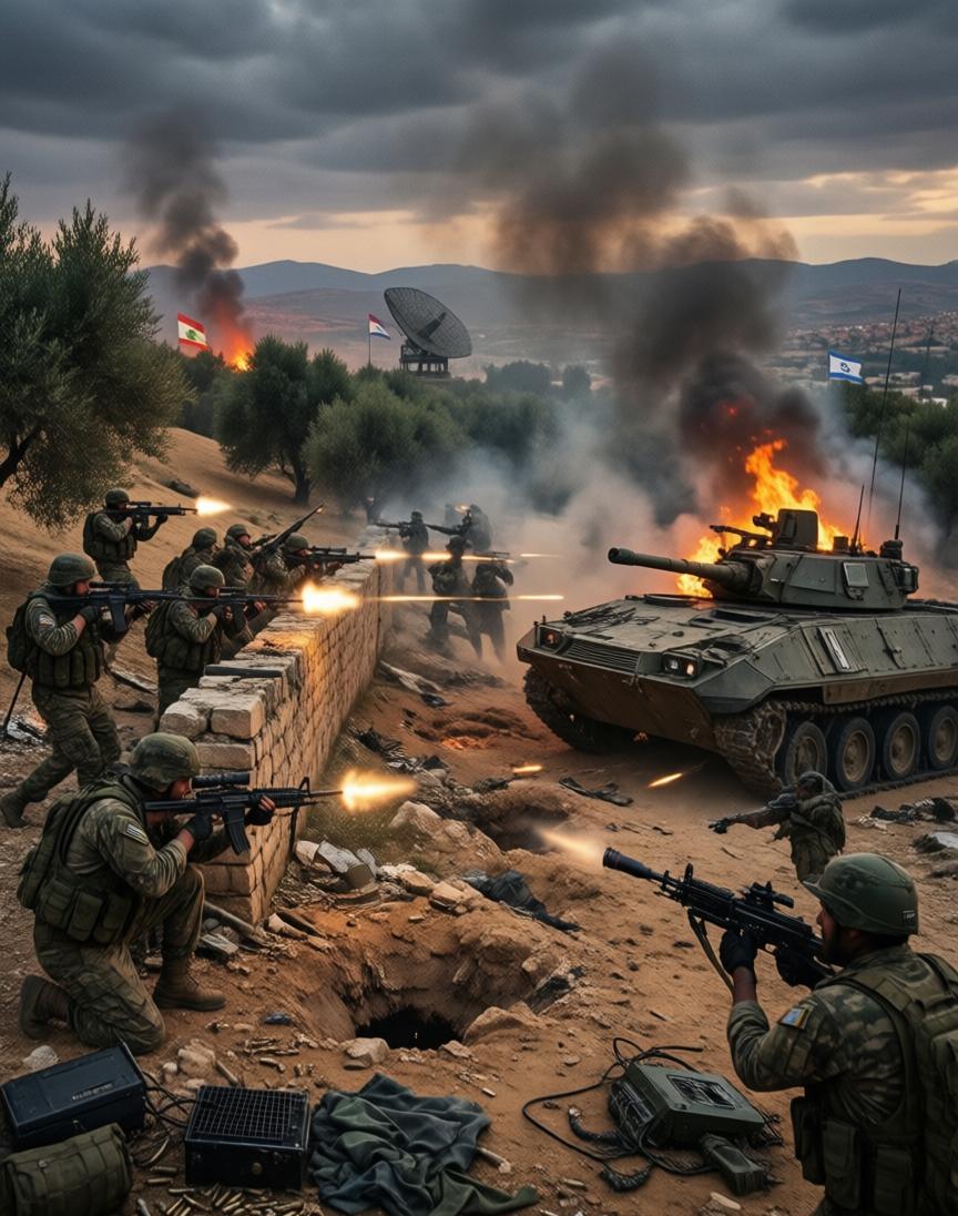 当地时间14日晚上9点20分左右，黎巴嫩南部希亚姆镇一带突然响起了激烈的枪声和爆