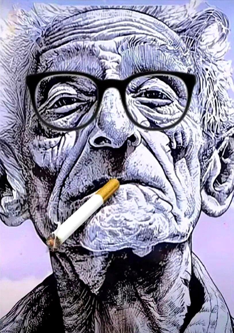 刚刷到一张图，叼着烟的老爷子，据说藏了4张人脸。自信满满盯了半天，只认出1张，