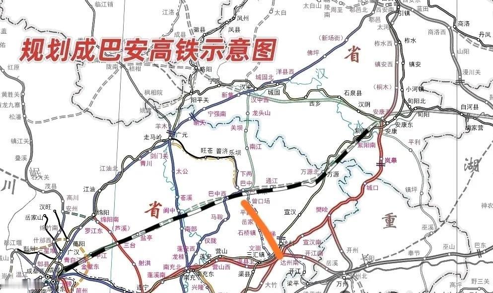 作者加速成长计划成巴安高铁的命运究竟如何？虽然作为成都至安康最近最直的高铁线路，