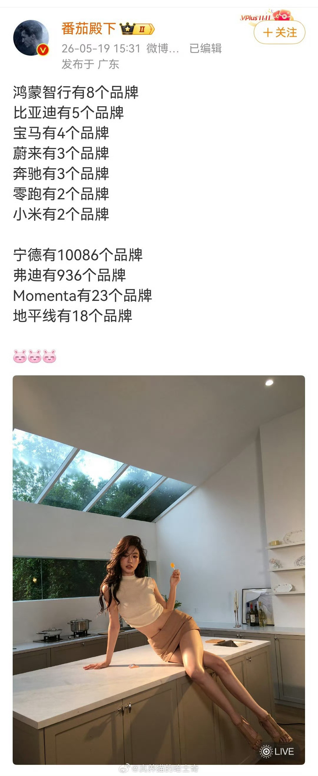 手机销量黑不动了，现在只能阴阳下汽车了。这是又要准备敬礼了吧……