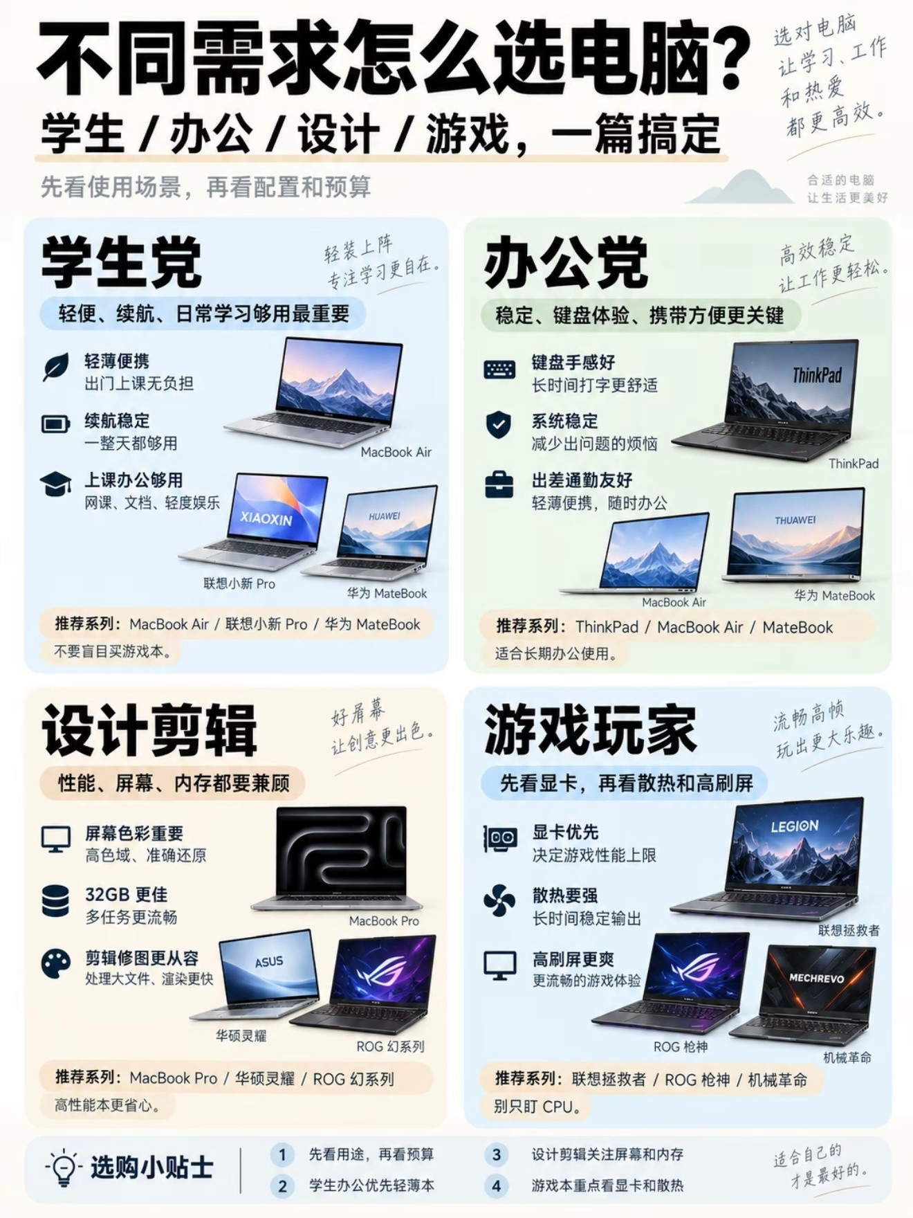 2026电脑怎么选？小白买电脑先看这篇买电脑最容易踩的坑，就是只看“i7”“高配