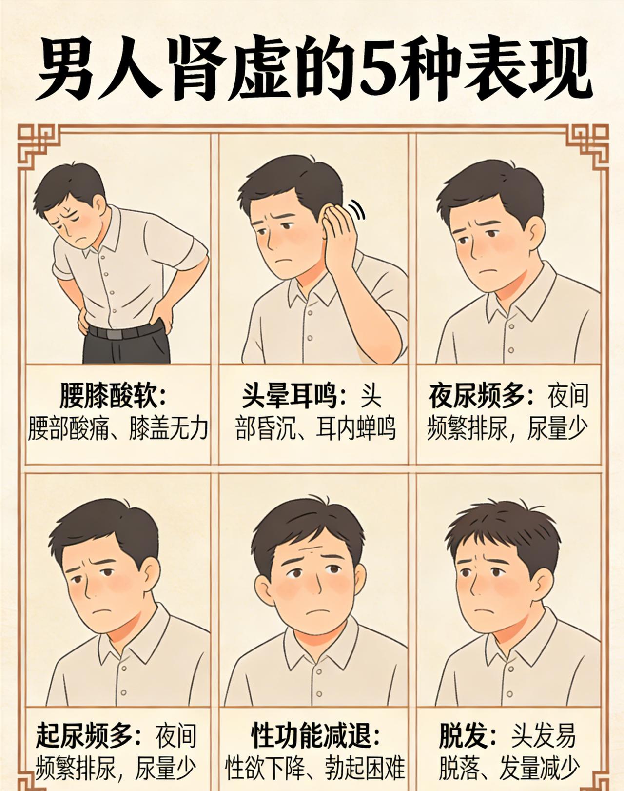 男士必看：肾虚的5个典型信号，看看你中了几个