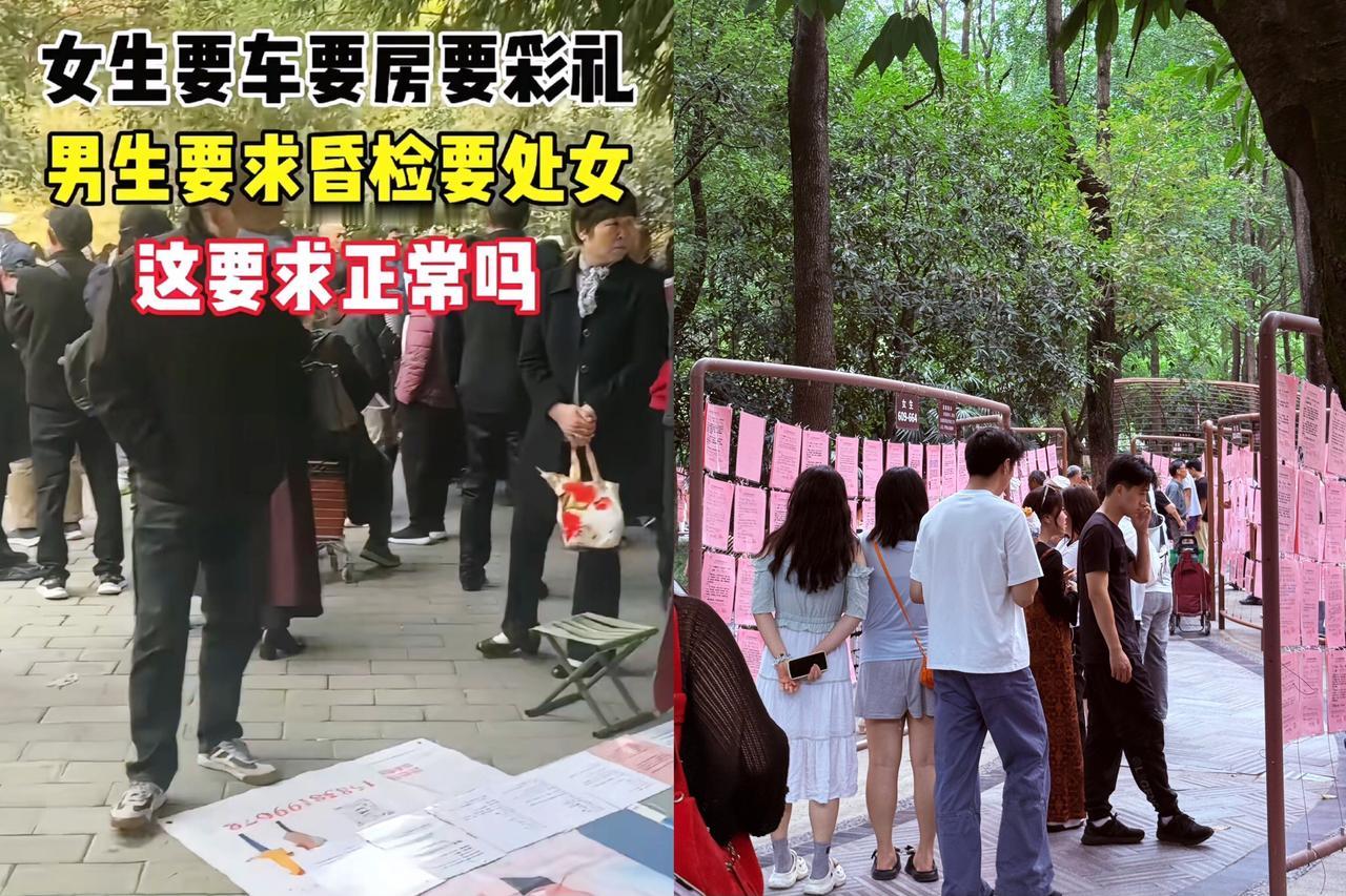 “不是处女就别要彩礼”？西安相亲角这话说完，评论区直接炸开锅！女生喊着彩礼