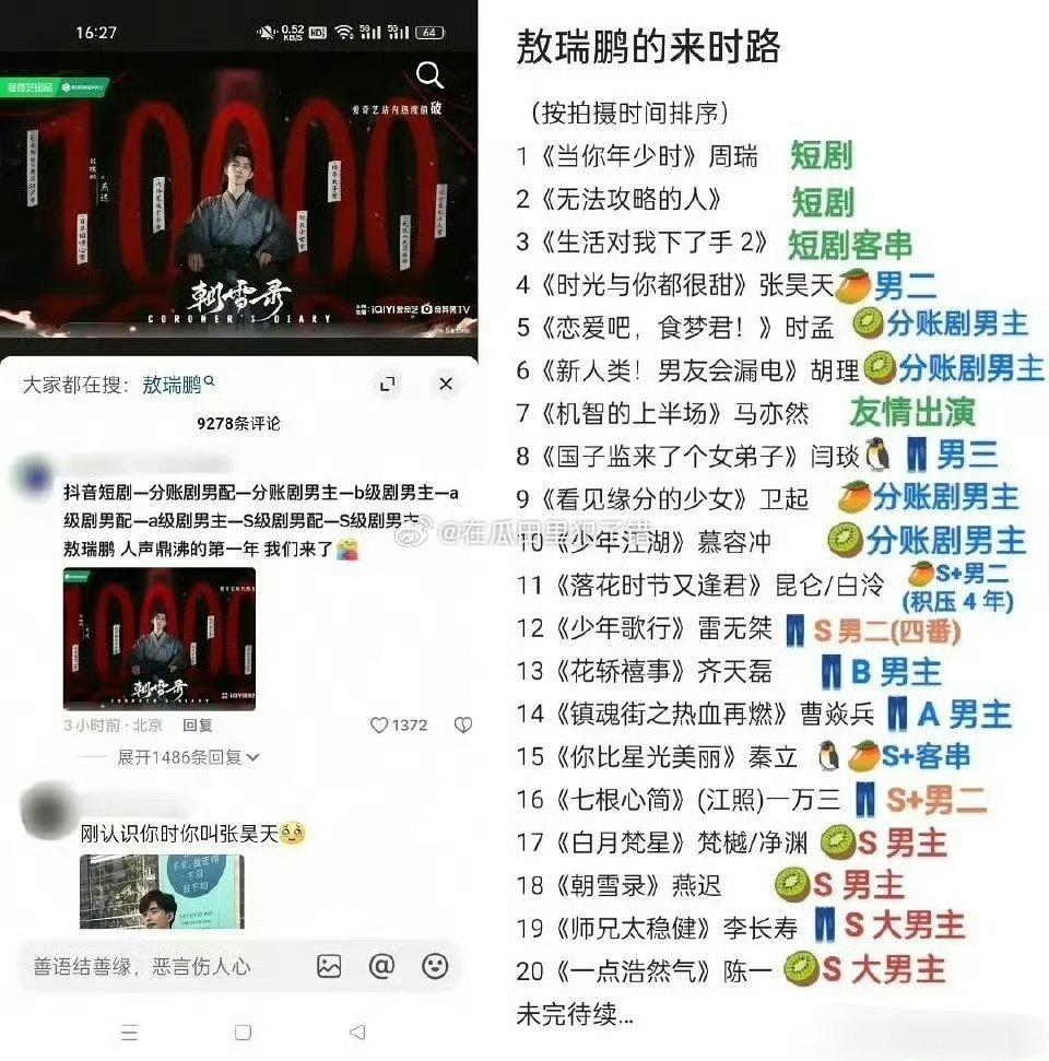 敖瑞鹏的来时路:​​​