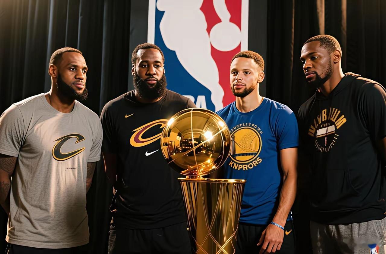 NBA现役巨星球员总冠军次数：1，詹姆斯4次1，库里4次3，杜兰特2次3，伦纳德