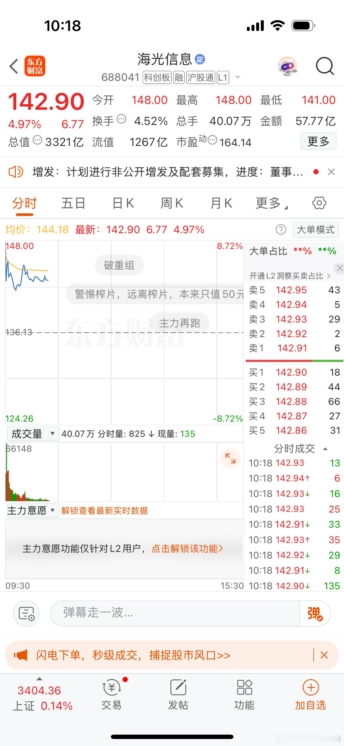 $海光信息sh688041$曙光妹妹厚嫁入门，爸爸妈妈不表示一下诚恳的吗？不