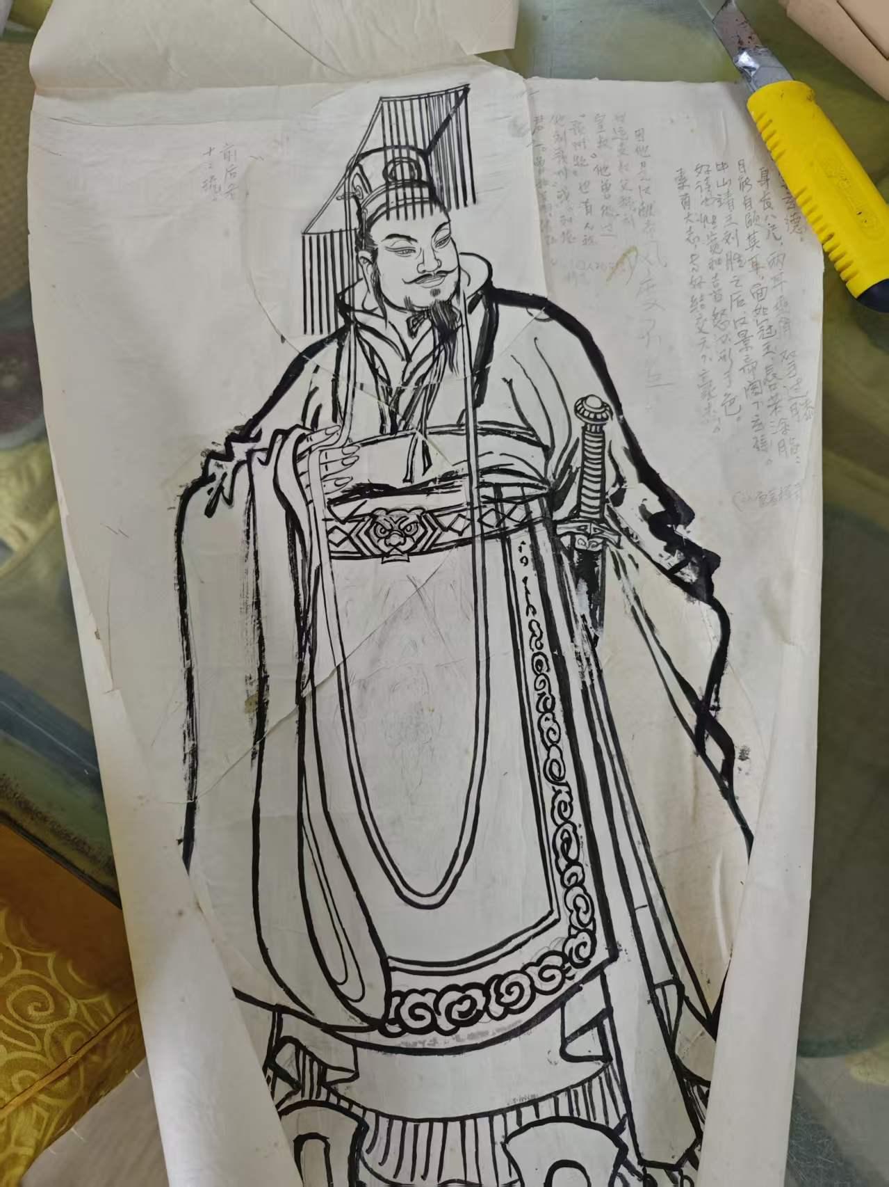 疑似徐正平老师的三国连环画人物绣像画稿，大家看看，10元购入的值不值？