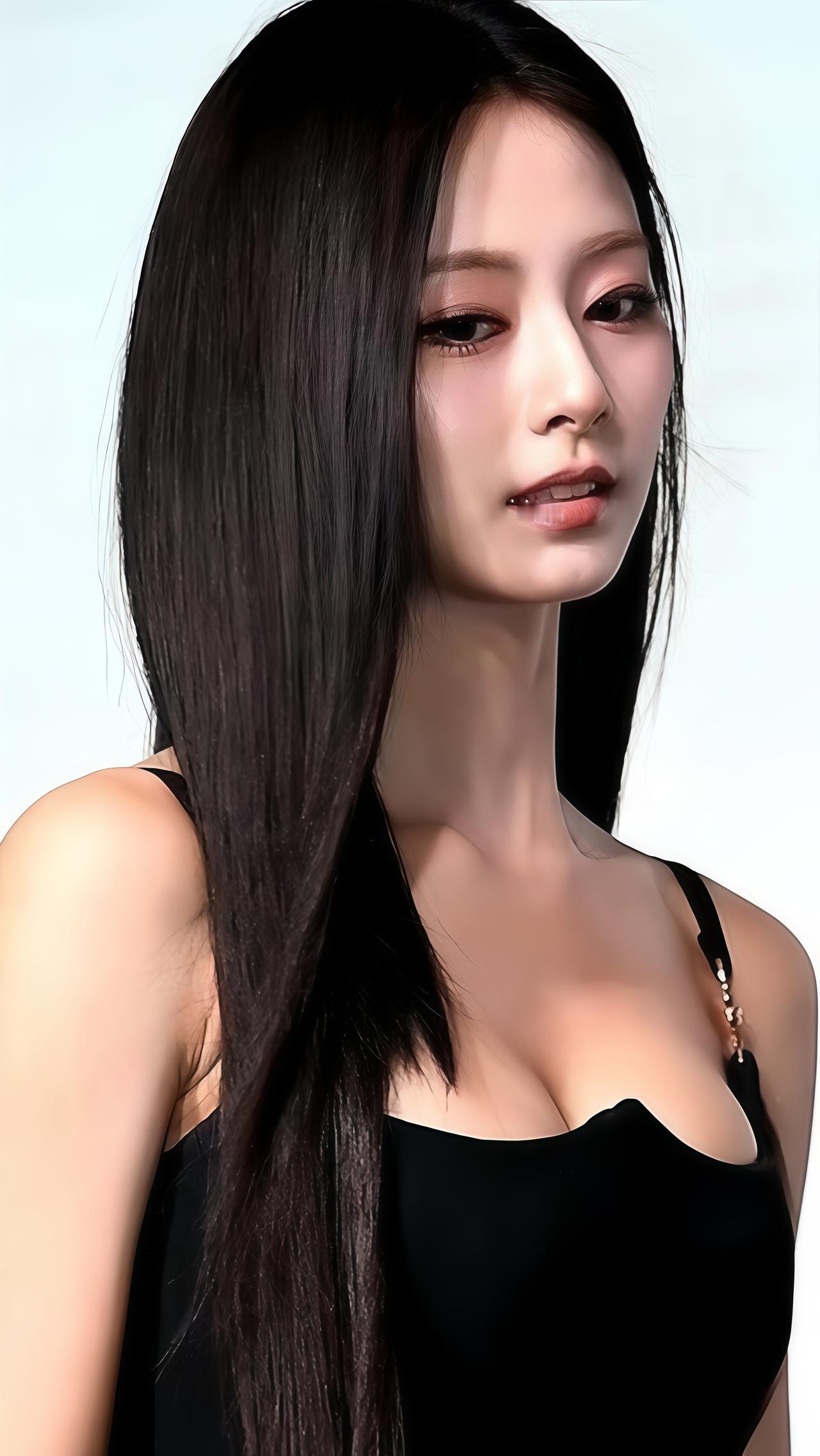 刷到一组美照直接移不开眼！自然黑长直搭配韩系淡妆，穿搭也是简约清甜风，随手一拍都