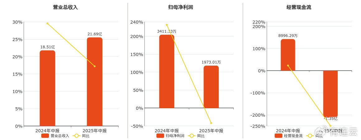 鑫科材料(600255.SH): 2025年中报净利润为1973.01万元