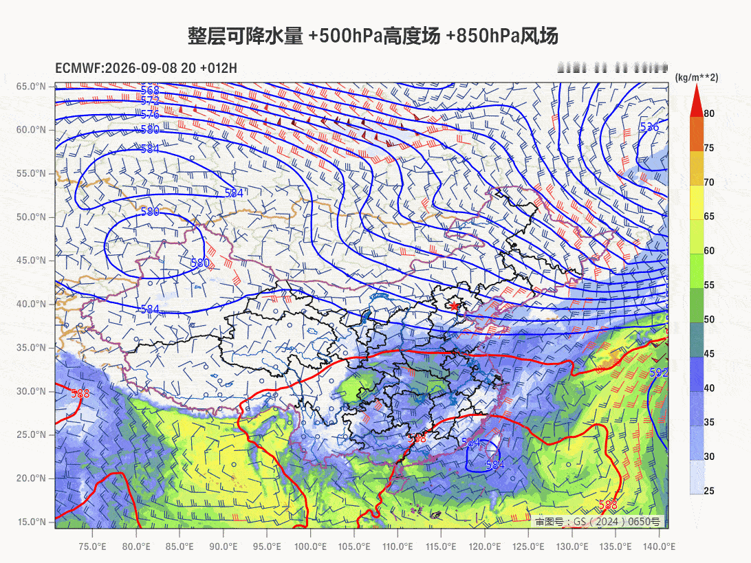 【强降雨】昨天到今晨，依然呈现出北方层云稳定性降雨和南方对流降雨。在云南和四川部