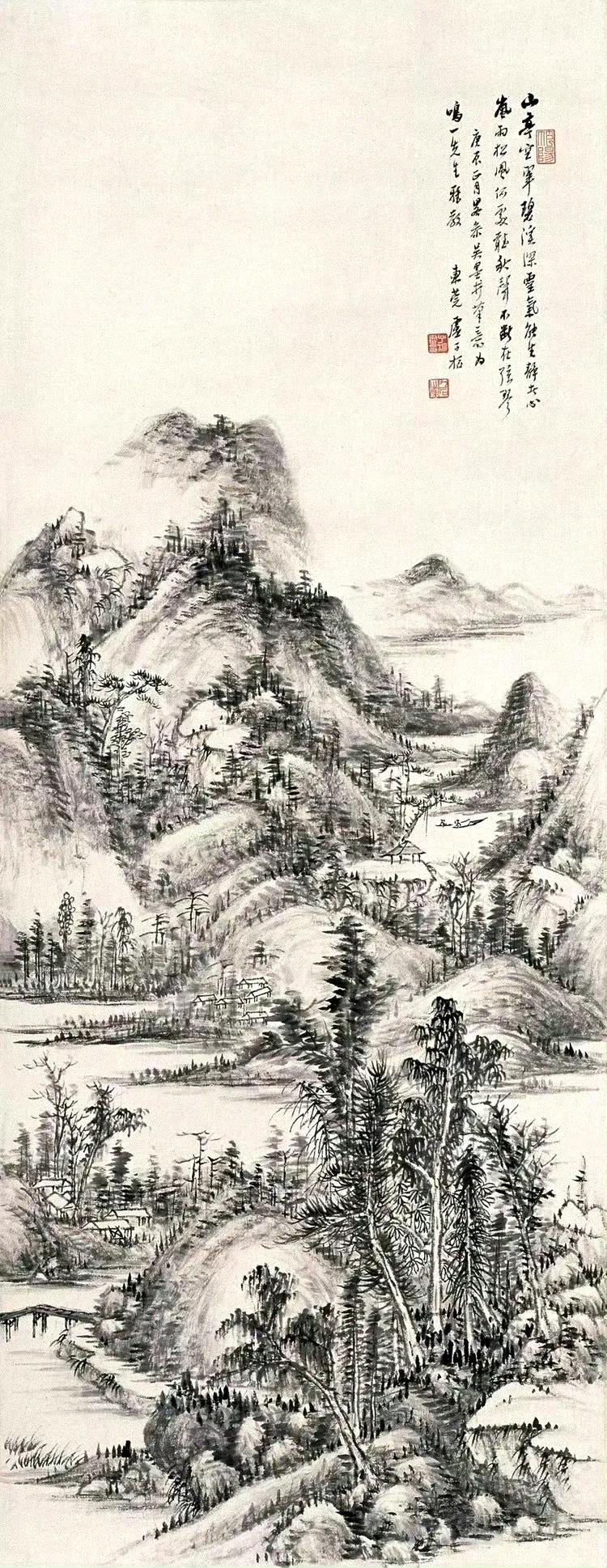 卢子枢（1900—1978），这位广东东莞的国画大家，一生痴恋山水，笔底功夫深不